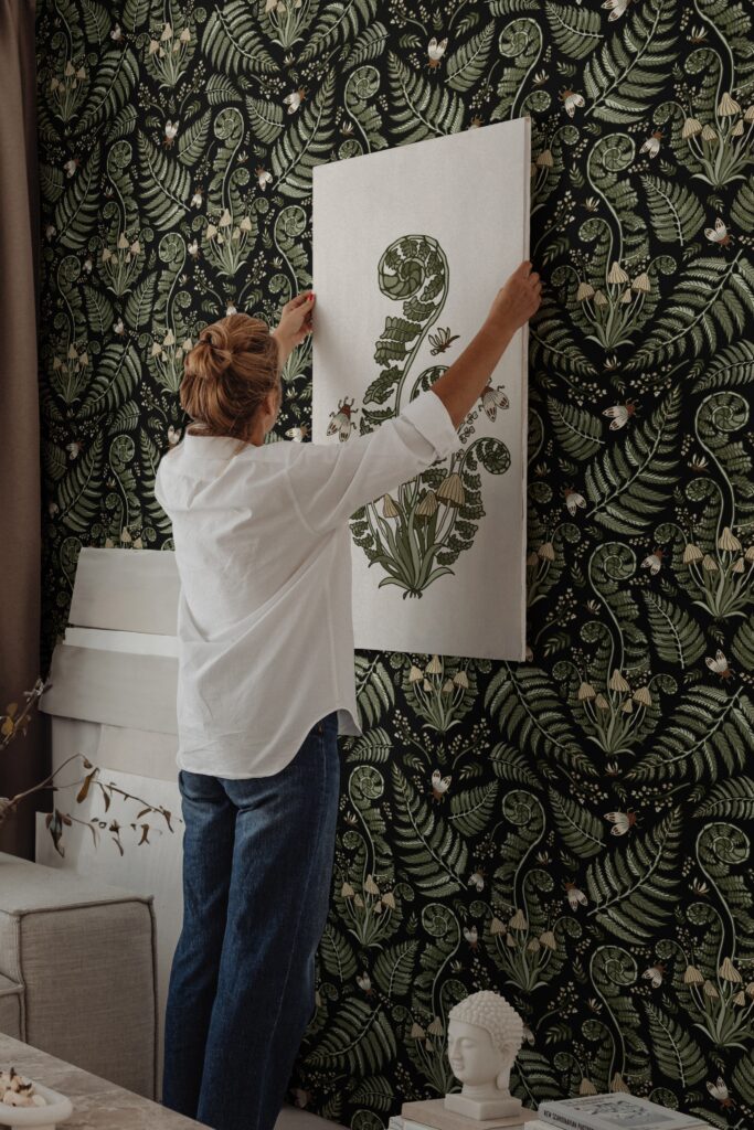 forest biome wallpaper mockup